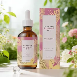 Natural Cyperus Rotundus Essential Oil 60ML, Moisturizing, Hydrating & Soothing Cyber Oil, Reduce Body Hair Growth, Suitable for All Skin Types, Body Care