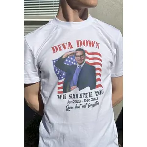 Diva Down T-Shirt, Diva Down We Salute You George Santos Tee, Trending Shirt, Unisex Tee Sweatshirt Hoodie