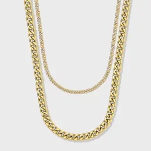 Cuban 5mm + Micro Cuban Stack (Gold)