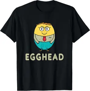 100%cotton Funny Egghead T-Shirt