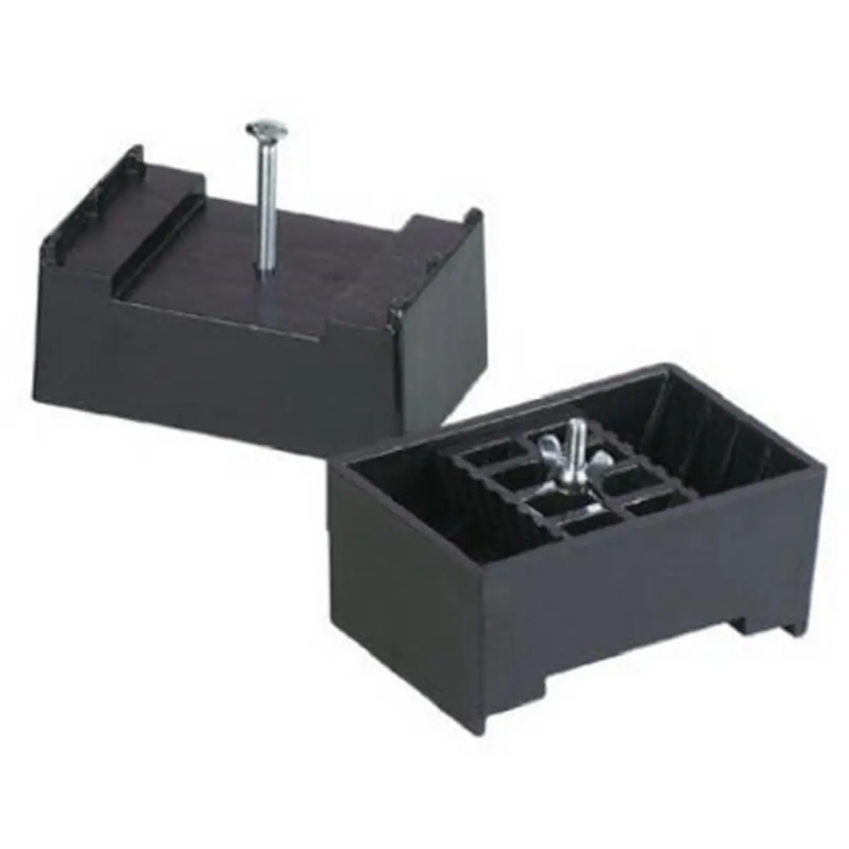 FULTON Heavy Duty Sawhorse Brackets, 2 Pack, Black Plastic with 500 lb Load Limit, For 2x4 & 2x6 Lumber, Quick Assembly, Hardware Included, Designed For Quick Assembly, 8.3 X 6.4 X 3 In