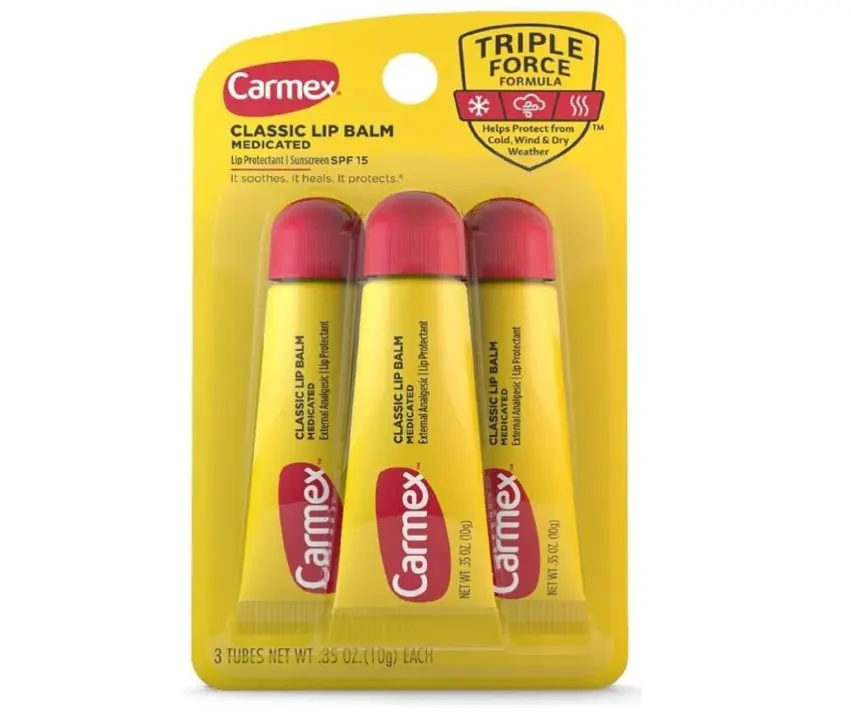 Carmex Classic Lip Balm, 0.35 Ounce (Pack of 3)
