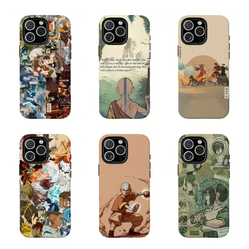 Avatar: The Last Airbender Custom Fan Art Shockproof Smartphone Case - Protective Casing with Resistance, Anime Lover Gift for iPhone 17-11 Pro Max X XS, for Samsung S21-S26 Plus Ultra Phone Accessories