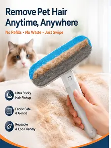 Reusable Pet Hair Remover Roller for Cats & Dogs Self Cleaning Lint Brush Carpet Sofa Furniture Clothes Fur Remover Portable Pet Hair Cleaner Tool
