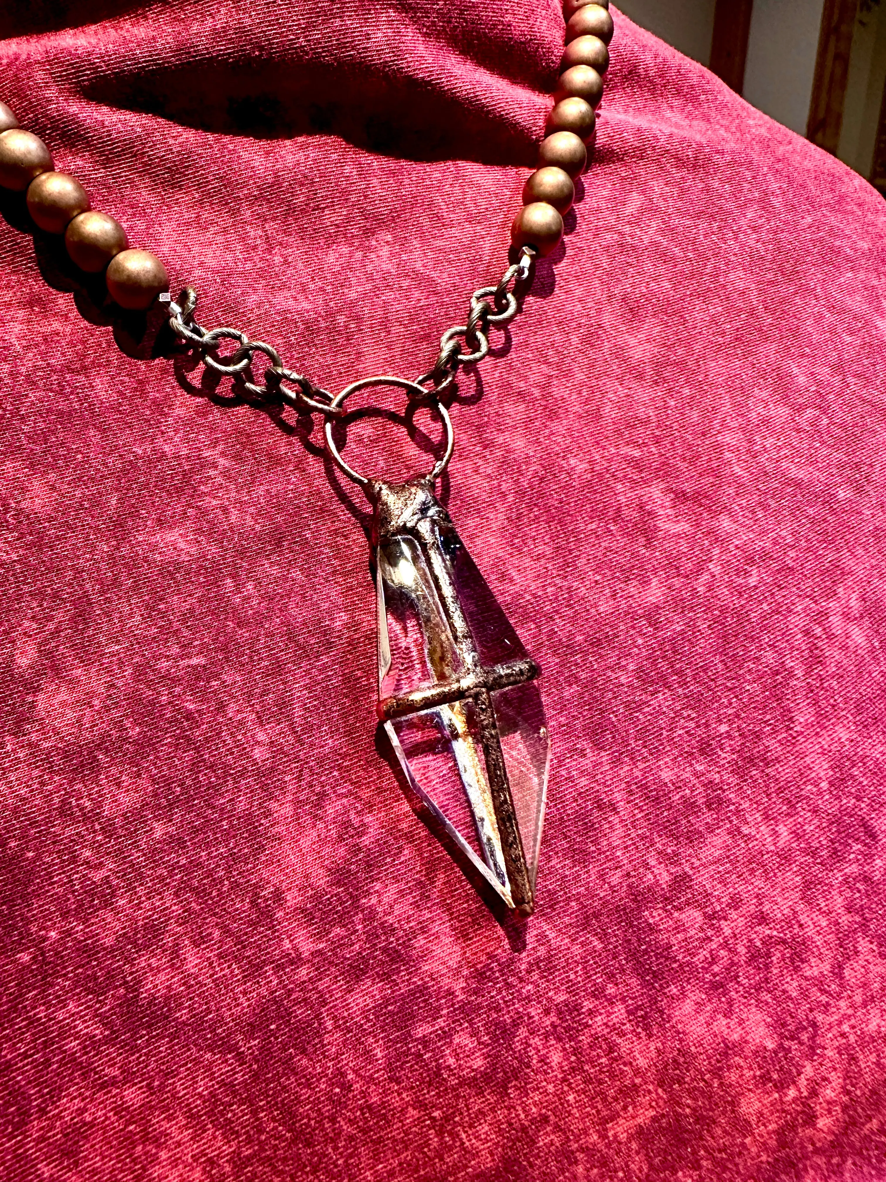 Copper Cross Necklace (Scooples Jewelry)
