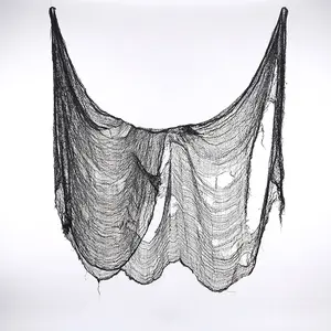 Cloth, Black Thickened Rovings Net, Cloth Netting, DIY Spooky Halloween Cloth For Haunted House Hanging Decor Garden Party Decoration Garden Decorations