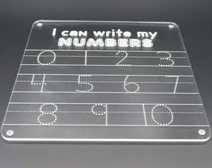 'I Can Write My Numbers' Reusable Tracing Board - Numbers 0 - 9