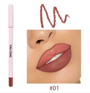 Cali Chic Women Lipliner Cream Glide Longwear Waterproof Pencil Rich Pigment Semi Matte Vegan Cruelty Free Cosmetic Makeup Shade #01