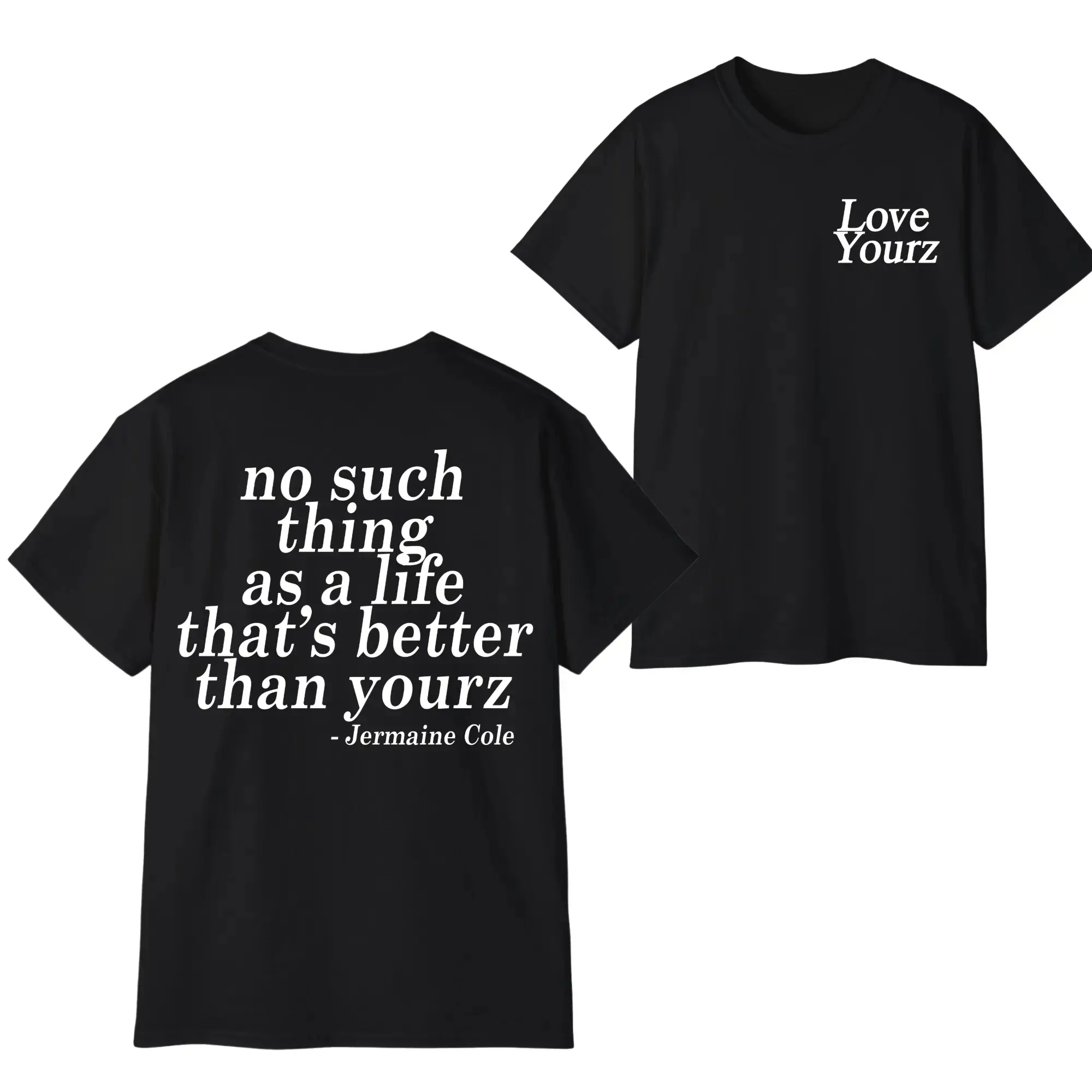 J Cole Dreamville Love Yourz Lyrics Graphic t-Shirt VERSION 2, J Cole T-shirt, Cotton tshirt swap