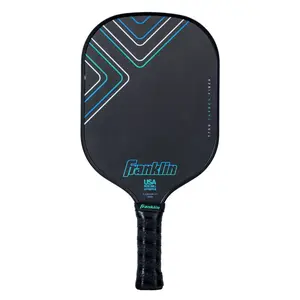 Franklin Sports 16'' Raw Carbon Fiber Pad Traditional Pickleball Paddle - Blue