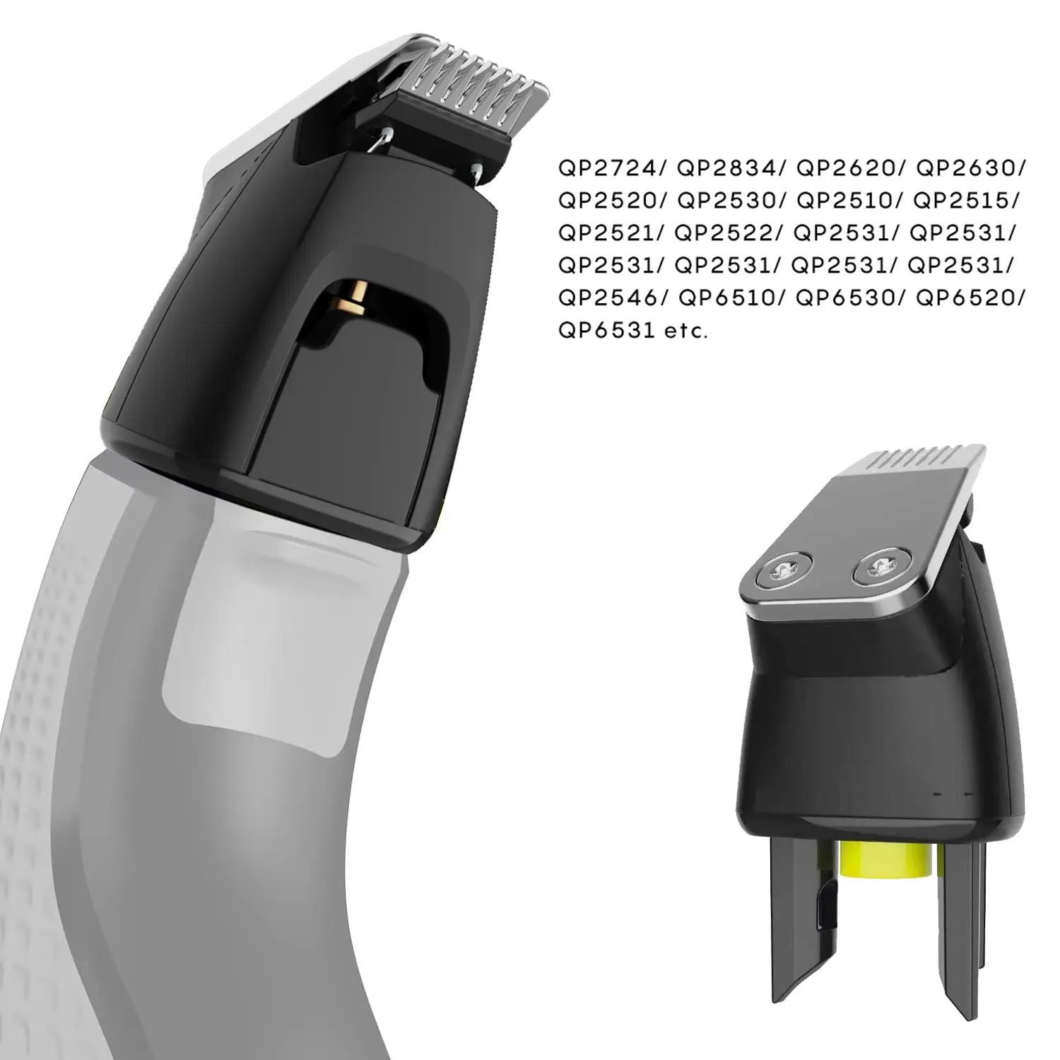 Stainless Steel Safety Beard Carving Head for One Blade Electric Razor Sideburns Trimmer for OneBlade