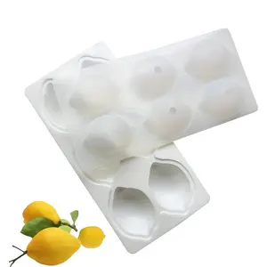 Lemon Shaped Silicone Cake Mold, 1 Count Fruit Mousse Cake Mould, Baking Tool for Home Kitchen, Kitchen Gadgets, Pastry Baking Tools, Silicone Freezer Molds