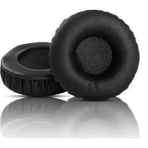 Universal Replacement Ear Pads, Soft Leather Material, 70mm Diameter, Comfortable Fit for Multiple Headphone Models, 1 Pair