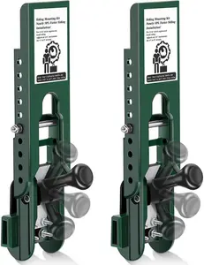 Siding Installation Tools Compatible with 5/16- Inch Fiber Cement Siding, Siding Mounting Kit with Adjustable Reveals, Lap Siding Gauge Made of Polycarbonate Body, Green,DIY, One-person drywall/board installation tool