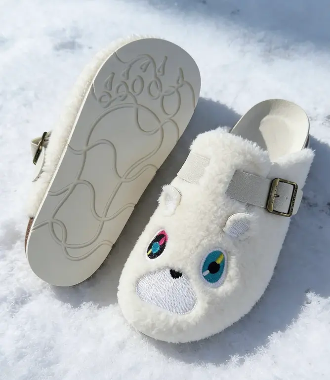 Meckmanly Snow Sherpa Men's Fur Clogs Leather Mules Cork Footbed Sandals Potato Shoes with Arch Support Cushionaire Women's Lane Cork Footbed Sandal