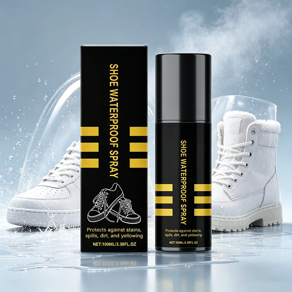 3-in-1 Shoe Waterproof Spray for Sneakers, Boots, Suede, Leather & Canvas – Invisible Quick-Dry Protector, Repels Rain, Mud & Stains, Safe on All Materials