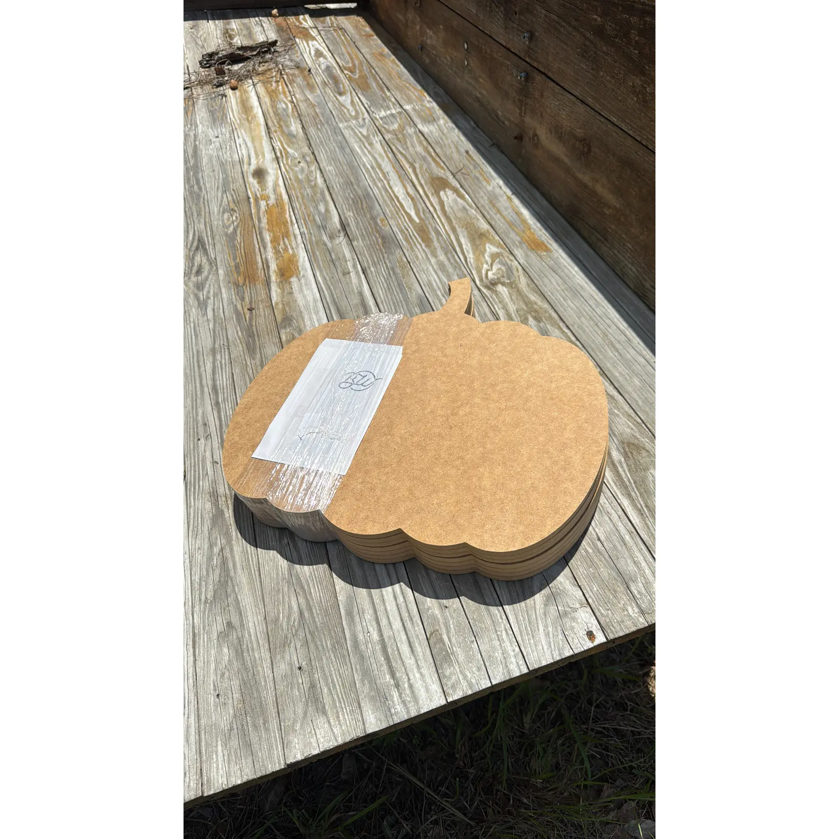 7-Pack · 18" Pumpkin Blanks · 3/8" MDF — Fall Ready