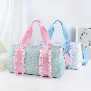 Floral Weekend Bag - Lightweight & Comfortable Carry-On Luggage for Travel, Perfect Gift Flower Lovers Ideal Commuting, Vacation Back to School
