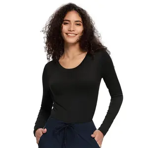 COZYFIT Underscrub Long Sleeve Women - Scrubs Undershirts for Nurse with Soft Fabric, Crew Neck Tee