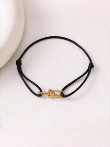 New U-Shaped Hand-Woven Bracelet, Elegant Minimalist Bangle, Simple Versatile High-End Feel, Stylish Accessory for Everyday Wear, Perfect Gift Idea