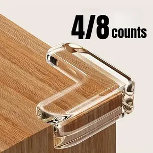 Corner Protector, Transparent Desktop Corner Cover, Safety Corner Protector for Corner Edge, Fence Desktop Edge Corner Guardrail, Toddlers