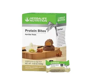 Herbalife Nutrition Protein Bites Crunchy Caramel Vanilla Healthy Snack Energy Boost Muscle Recovery Ideal for On-the-Go Nutritious Choice