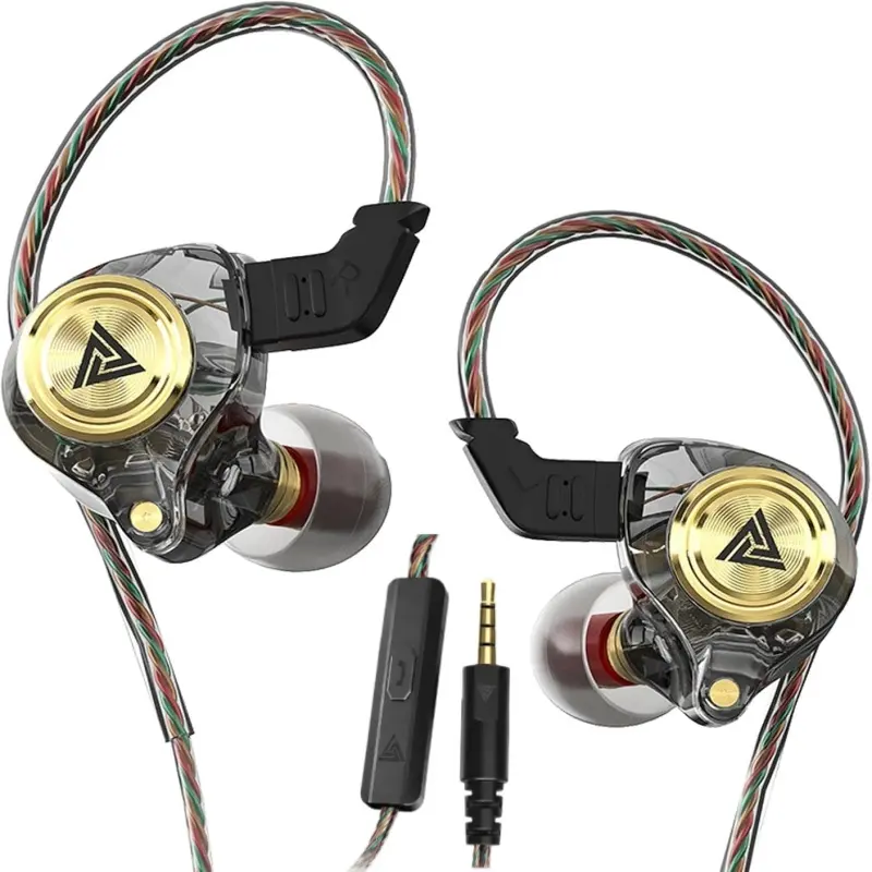[Summervibes] QKZ AK3 Portable Wired In-Ear Gaming Earbuds with Mic, HiFi Subwoofer, Noise Cancelling, for Game, Sport, Gym, Boyfriend Gift (Console Accessory)
