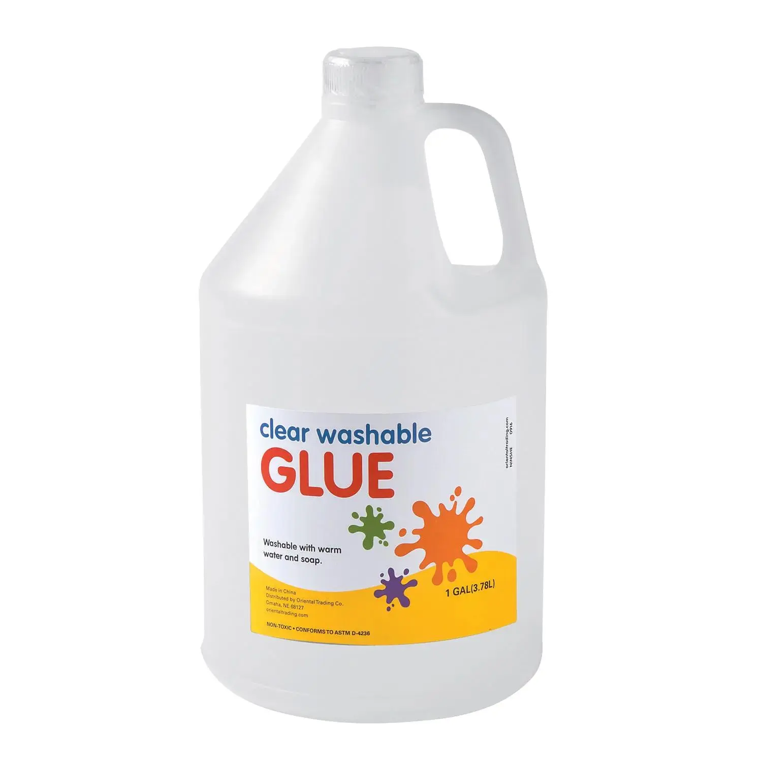 1 Gallon Container of Classic Clear Washable Glue for Arts & Crafts