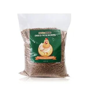 LuckyQworms Dried Mealworms 1/5/10/11/20LB High Protein Pet Food Tasty Crisp Treats Meal Worms for Chickens Wild Birds Hens Turtles Poultry Fish Ducks Geese Turkeys Lizards Tortoises Hamsters Dried Insect Animal Feed Rabbits horse treats tiktokshopspringg