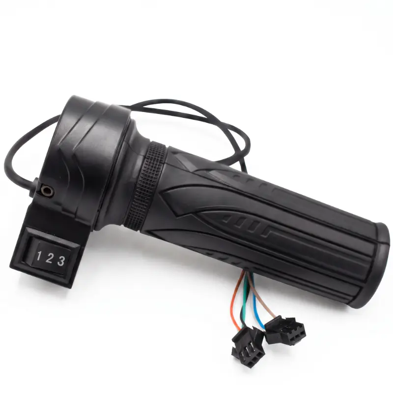 3 Speed Motorcycle Throttle Grip, High Medium Low Speed Twist Throttle Handlebar Accelerator for Electric Bikes Riders