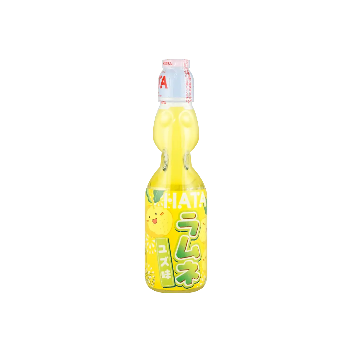 HATAKOSEN Japanese Yuzu Ramune Soda 200ml - Refreshing Citrus Flavor, Classic Marble Bottle