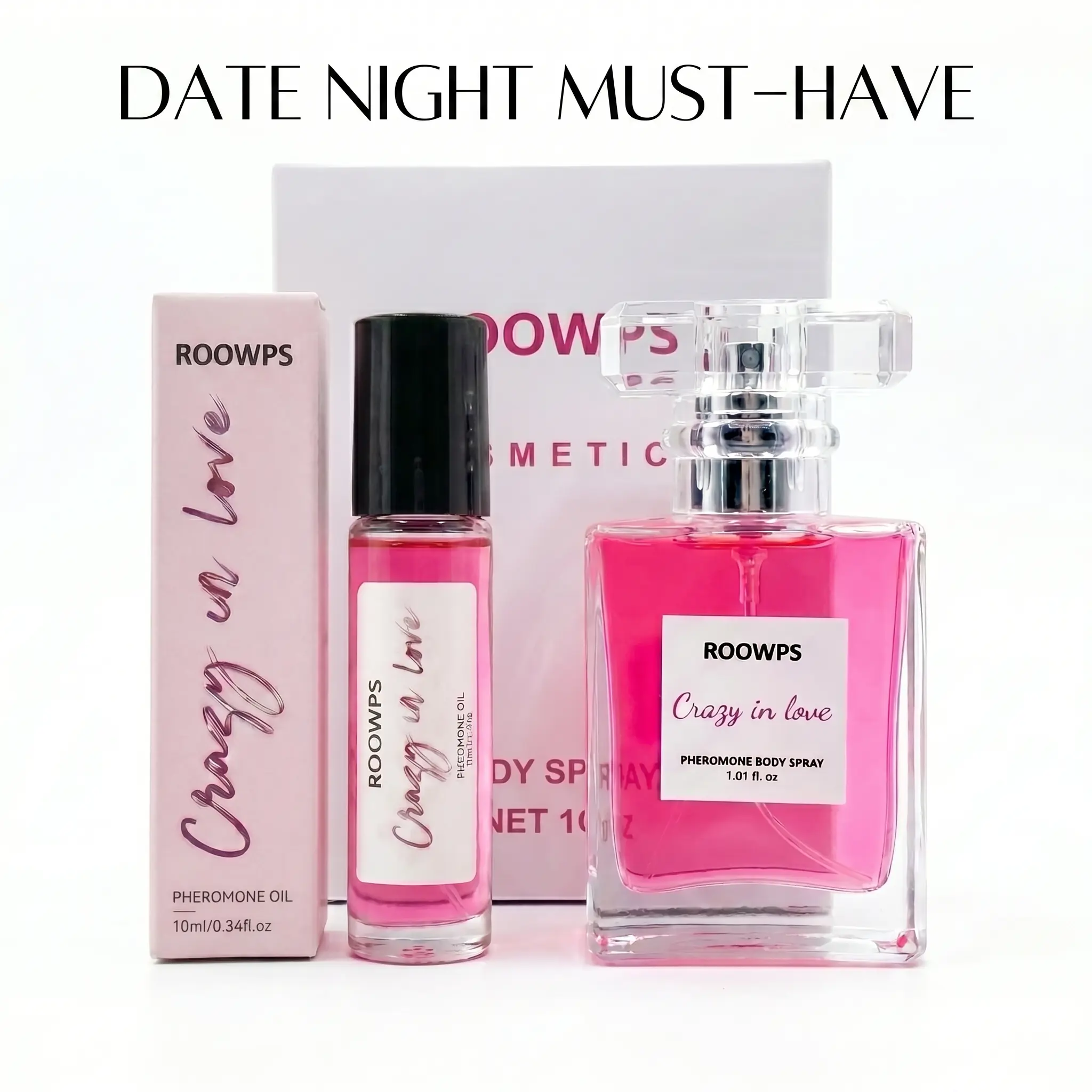Crazy in Love Perfumed Body Oil, Alcohol Free and Non-Toxic Roll-On Floral Fragrance for Adults, Single Item, Oil Perfume Women's Fragrance, 24 Months, Regular Edition, Roller-On Bottle Women's Fragrance