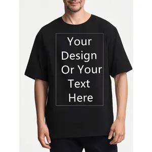 Soft Breathable Customizable Men's T-Shirt | Personalized Photo/Text Design, Unisex Casual Short Sleeve Tee, Machine Washable, Unique Gift for Anniversary Valentine's Day
