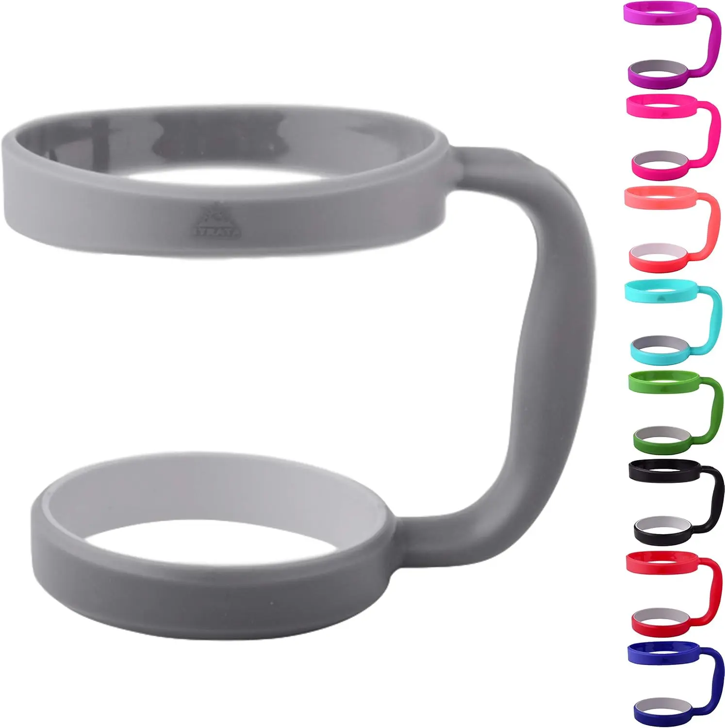 STRATA CUPS 30 Oz Tumbler Handle - Available for 30 Oz YETI Tumbler, OZARK TRAIL, Rambler Tumbler- BPA Free (Gray)