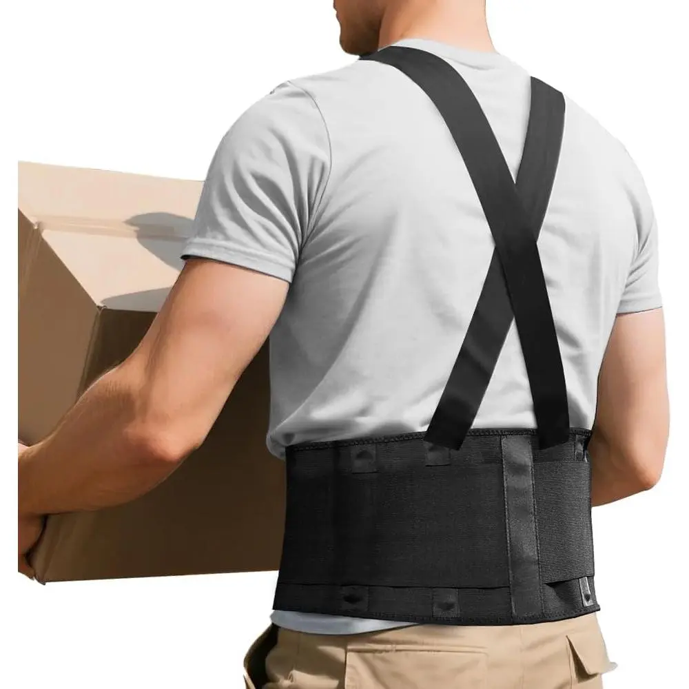 Adjustable Shoulder Strap Lumbar Support Belt Relieve Back Pain Injury Recovery Heavy Lifting Support Daily Health Care Home Personal Care