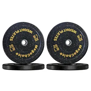 High-Quality Rubber Bumper Plates Set for Strength Training – 140LB Total Weight (4 x 35LB), 2-Inch Standard Barbell Plates with Precision Craftsmanship, Durable & Noise-Reducing Design, Fits All Standard Barbells, Perfect for Home Gym & Commercial Fitnes