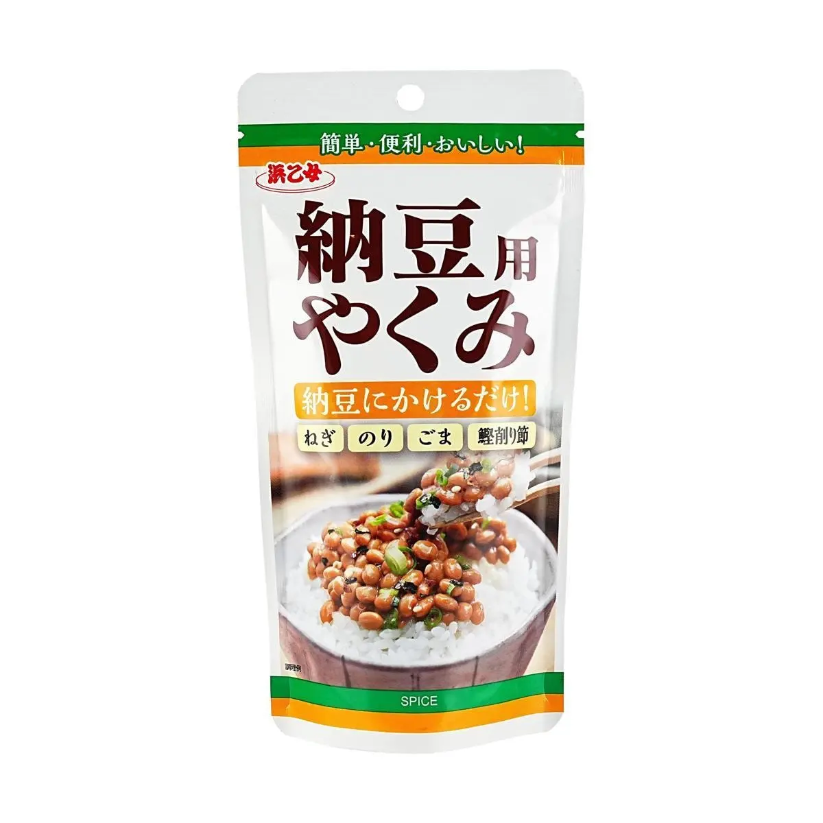 HAMAOTOME Natto Topping Seasoning 20g - Japanese Fermented Soybeans Garnish with Scallion, Sesame, Nori, Bonito Flakes - Ready to Eat Sprinkle for Natto