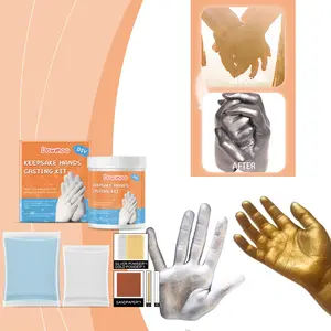 Dowmoo Keepsake Hands Casting Kit | Skin-Safe & Non-Toxic | DIY Hand & Foot Mold for Couples, Families & Kids | Perfect for Anniversary & Baby Shower Gifts Preservation DIY Craft Decor #DIYKeepsake #CastingKit