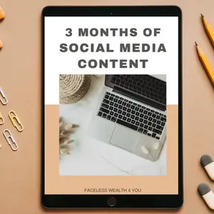 3 months of social media content (+PLR/MRR)