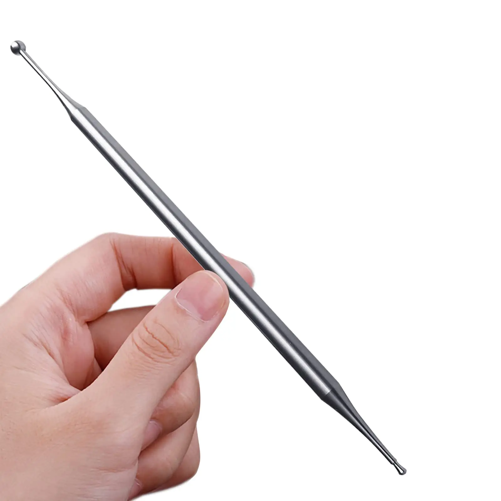 Stainless Steel Dual Head Facial Reflexology Tool, Ear Acupuncture Massager, Manual Acupuncture Pen, Body Point Probe Pen & Trigger Point Massager Tool, Acupressure Tool, Body Care