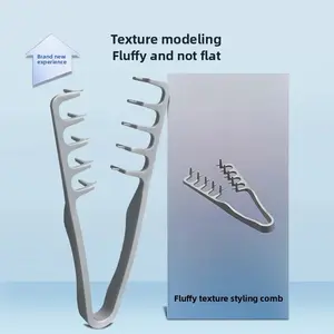 Volumizing Korean Texture Hair Brush, Fluffy Roots, Front Bang Coverage, Flat Hair Styling Brush for Boys, Non-Toxic, Recyclable, Combs