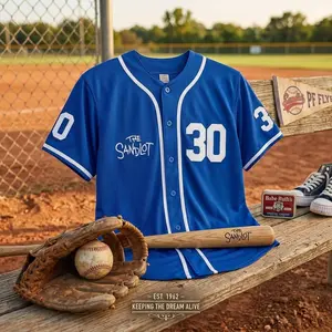 Youth Sandlot Baseball Jersey - Benny The Jet Rodriguez Alan Yeah-Yeah McClennan Michael Squints Christmas Summer Shirt for Boys and Girls, Casual Sports Fan Apparel, Movie Inspired Clothing, Team Uniform Style