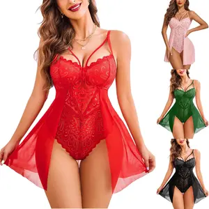Lingerie For Women Womens Lace Chemise Sexy Nighty Mesh Sleepwear