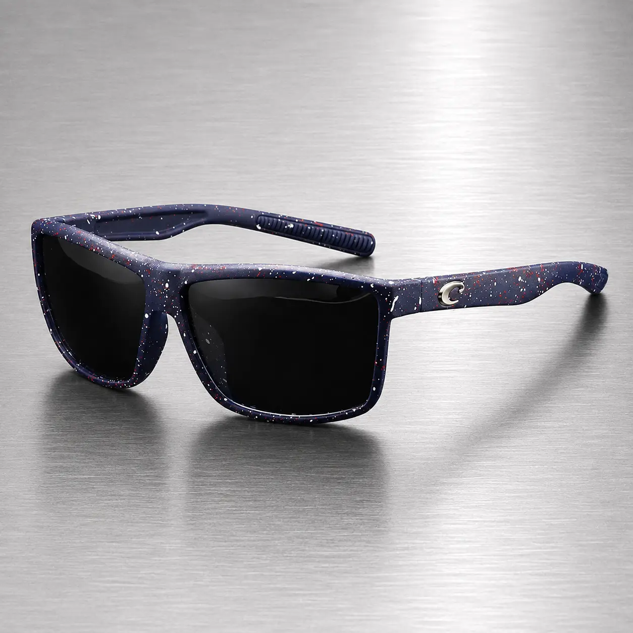 Costaego UV400 Polarized Sunglasses for Men, Rectangular Sports Fishing Shades, Lightweight Outdoor Driving Eyewear, Mirrored Lens Sun Glasses