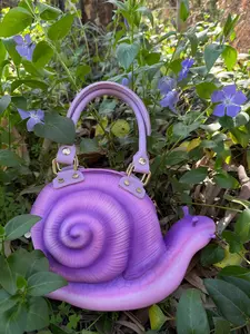 Windy Willows Purple Snail Bag