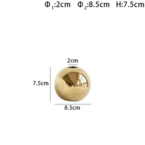 Hot Sale Electroplated Ceramic Gold Vase Home Decor Does not apply