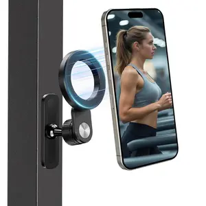Magnetic Phone Holder for Magsafe, 1 Piece 360° Adjustable Holder, Fitness Phone Mount Accessory, Portable Phone Stand, Smartphone Holder Compatible with Iphone 16/15/14/13/12 Series