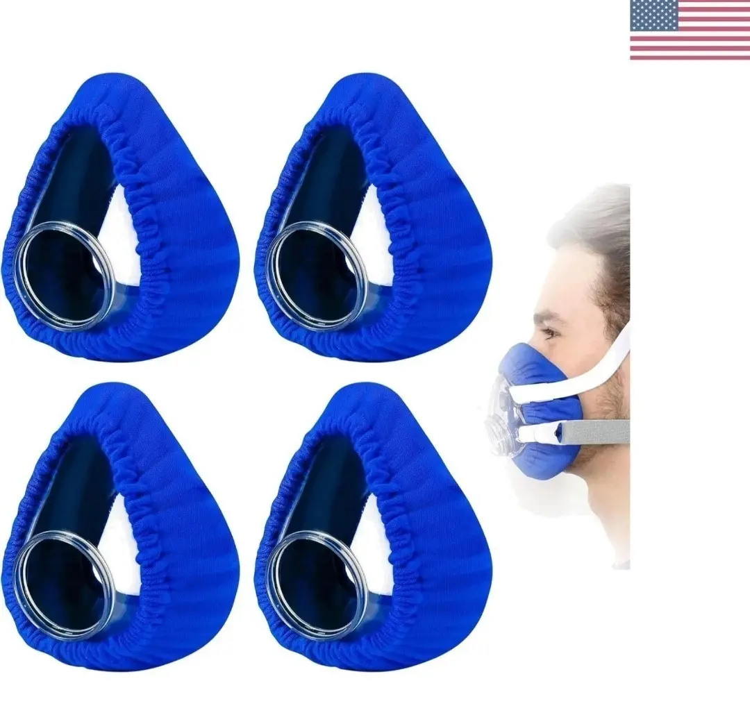Mask Liners Full Face Soft Mask Covers Washable Covers (Blue or White)