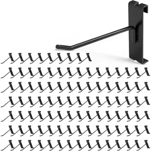 HJW Gridwall Hooks 4 Inch, 50Pcs Display Hooks for Grid Wall, Grid Wall Hooks