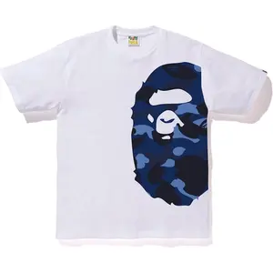 BAPE Color Camo Side Big Ape Head Tee White/Blue (men) by StockX